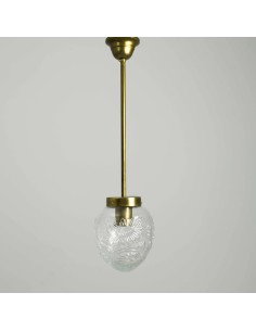 Pineapple shaped glass ceiling lamp