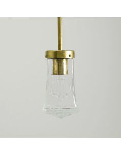 vintage light rectangular glass lampshade pendant lamp