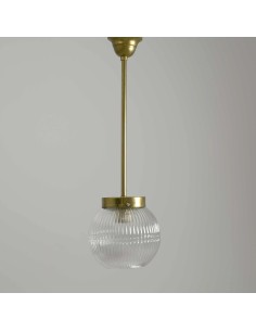 lámpara techo cristal vintage de bola de cristal abierta de luz vintage 2