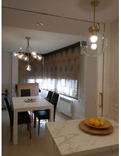 glass lamp with ball for kitchen and living room with vintage light 2